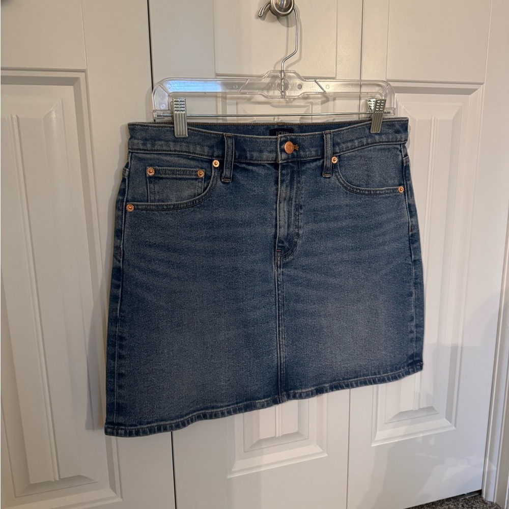 J. Crew Classic Blue Denim Mini Skirt